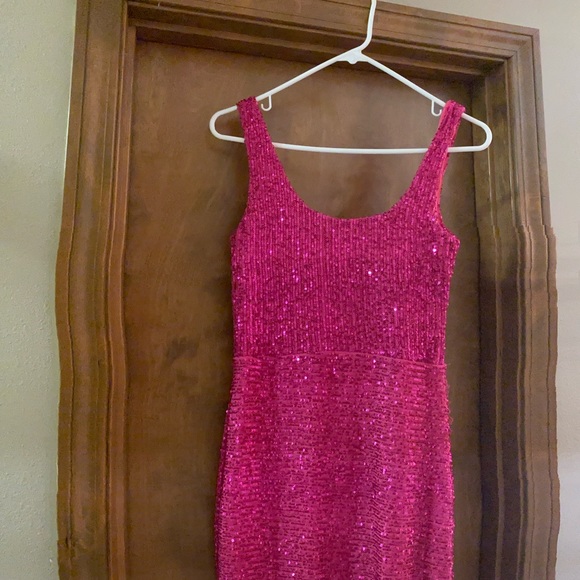 Pink Sequin Gown - Picture 4 of 5